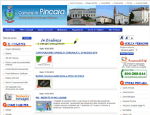 Tablet Screenshot of comune.pincara.ro.it